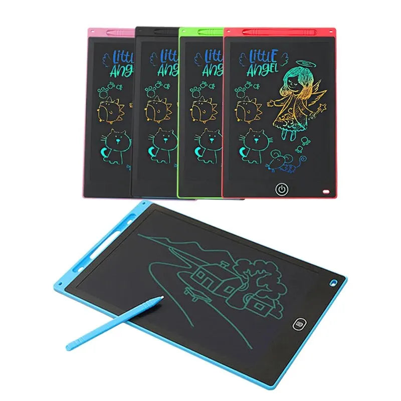 LCD Drawing Tablet for Kids – Rechargeable Erasable Writing Board 6.5–12 Inch