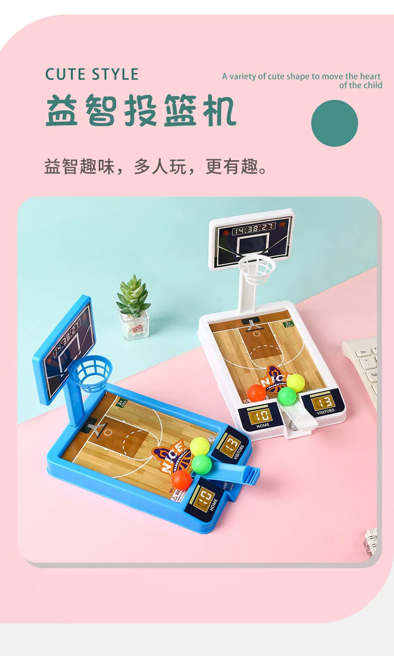 Mini Basketball Shooting Machine Toy for Kids