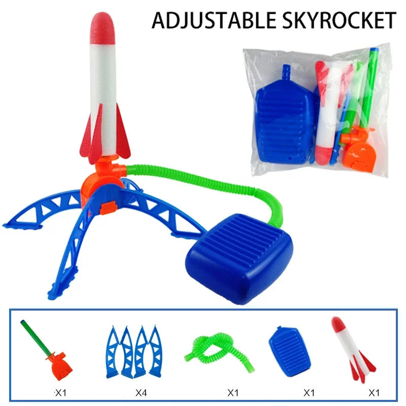 Air-Powered Rocket Launcher Toy for Kids