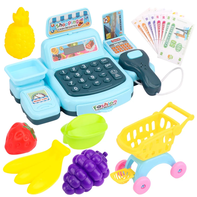Electronic Supermarket Cashier Toy with Lights & Sound
