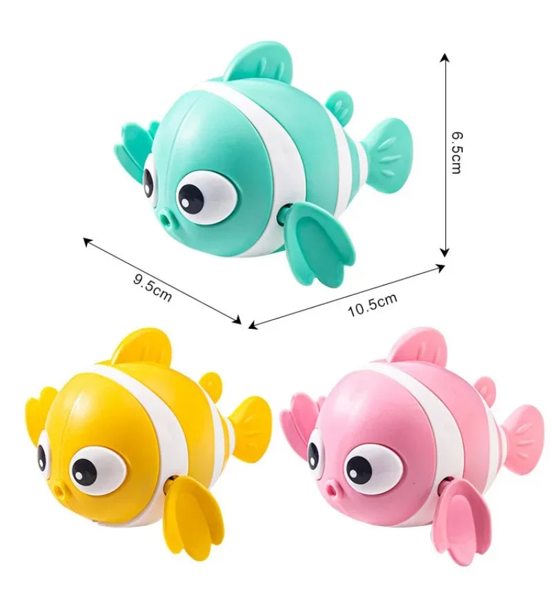 Wind-Up Clown Fish Bath Toy for Babies & Toddlers