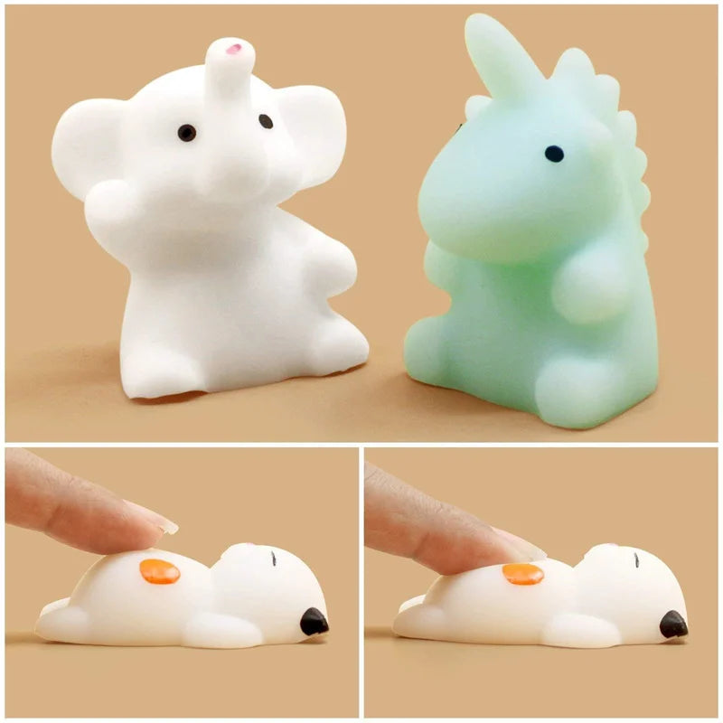 Mochi Squishies Kawaii Animal Toys – Stress Relief Party Favors 5–50 Pack