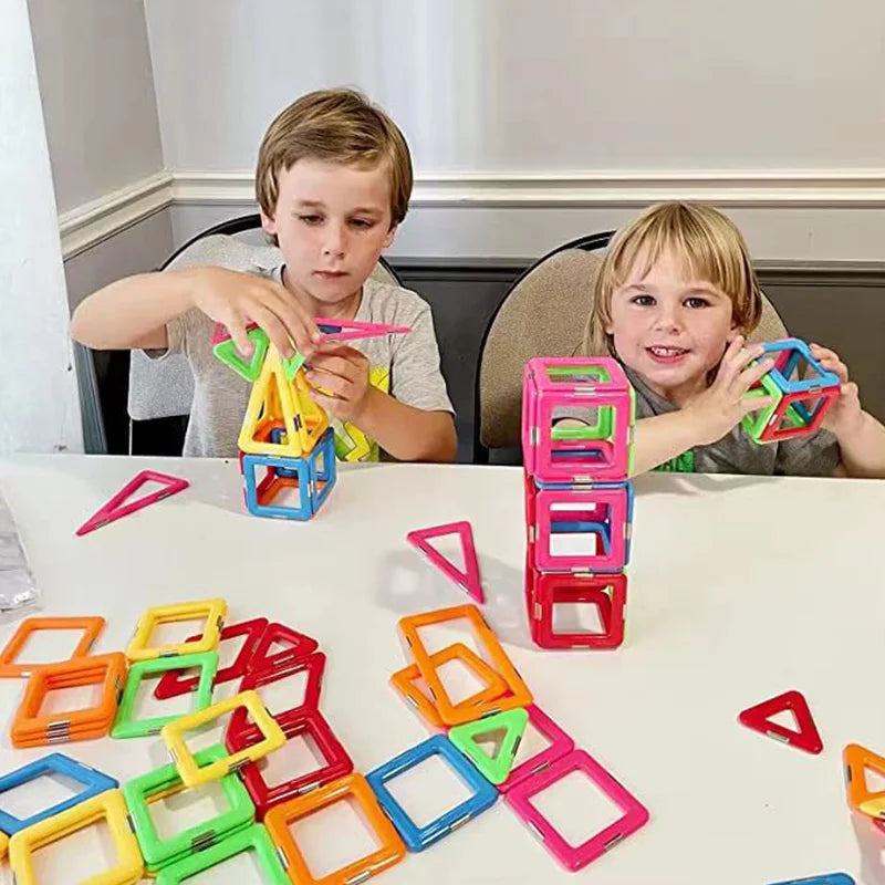 Magnetic Building Blocks Set – 20 to 100 Pieces for Kids Ages 4-6