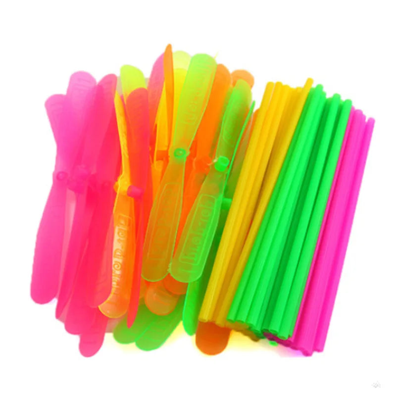 Bamboo Dragonfly Propeller Toy - 10 or 20 Pack