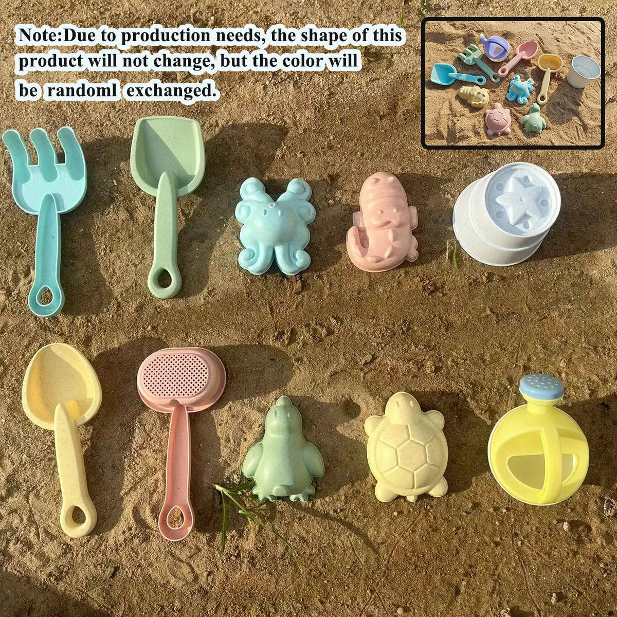 Kids Folding Bucket Sand Play Set – 1, 5 or 11 Pcs Outdoor Sandbox Kit