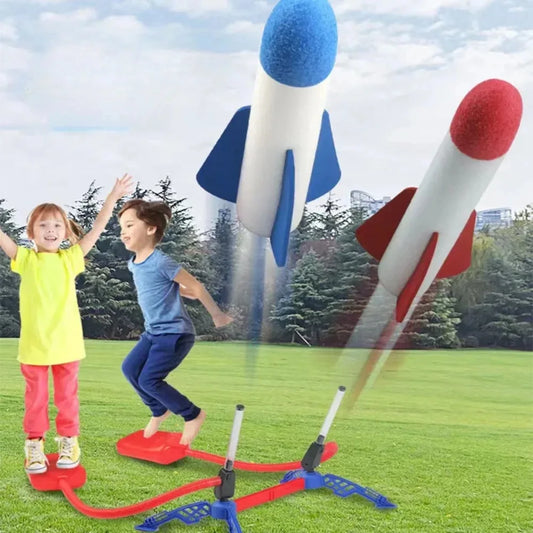 Air-Powered Rocket Launcher Toy for Kids