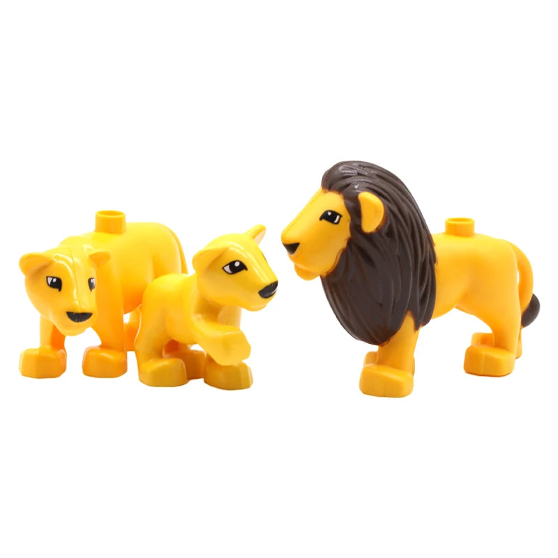 Zoo Animal Building Blocks Set – Compatible with Duplo, Dinosaurs & More