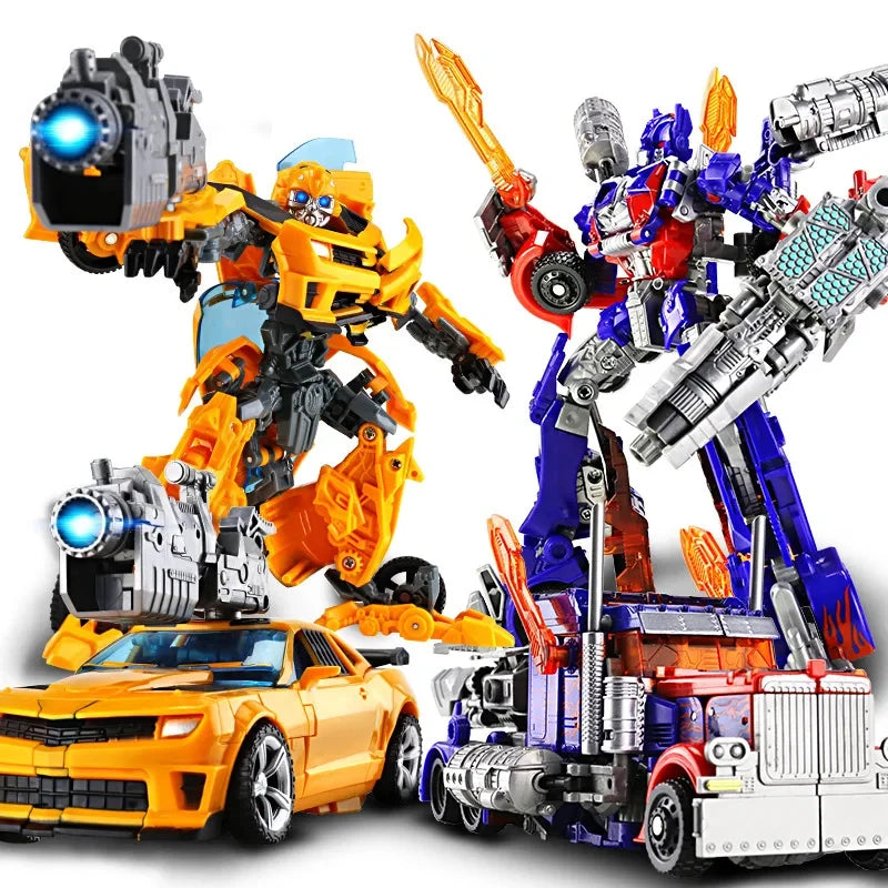 Robot Car Alloy Action Figure – Anime Series Collectible Toy for Kids
