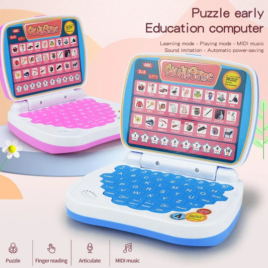 English Learning Laptop Toy – ABC, Numbers & Music for Kids 3+