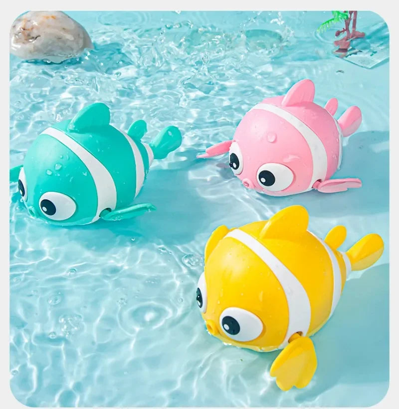 Wind-Up Clown Fish Bath Toy for Babies & Toddlers