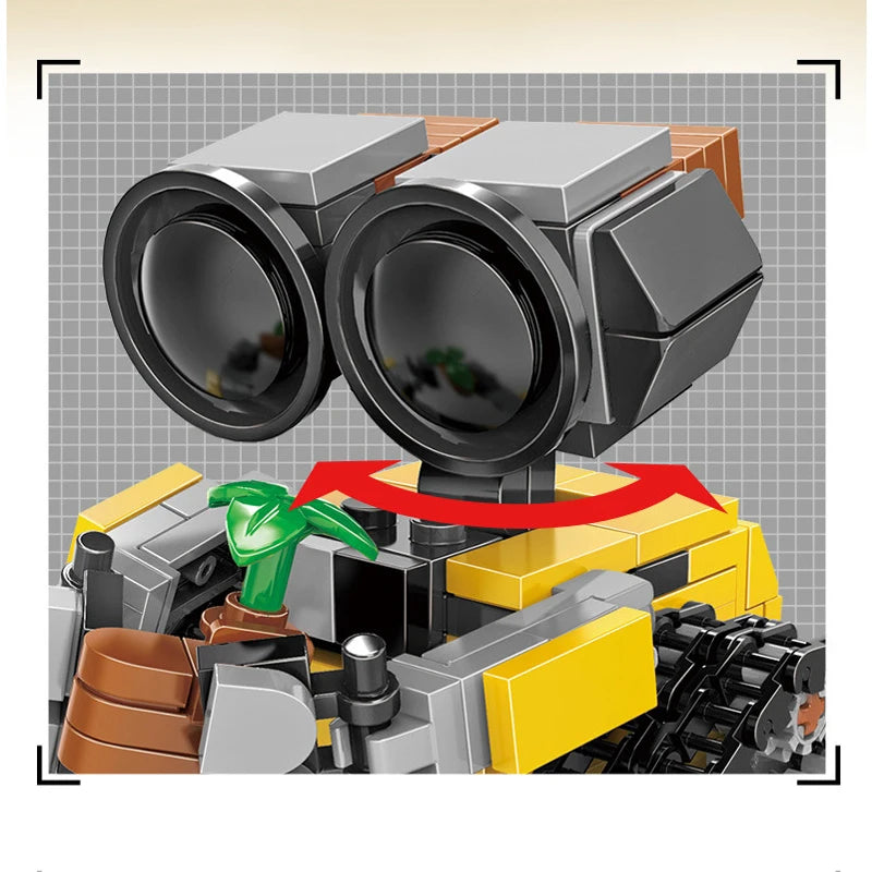 Mini Wall-E Building Block Kit - MOC Movie Model