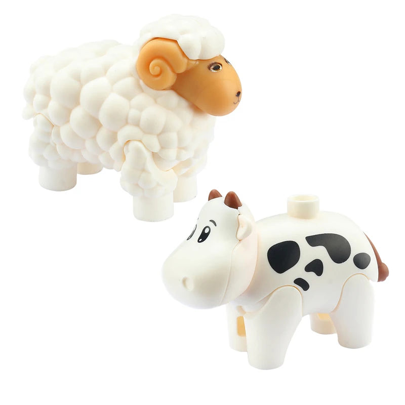 Zoo Animal Building Blocks Set – Compatible with Duplo, Dinosaurs & More