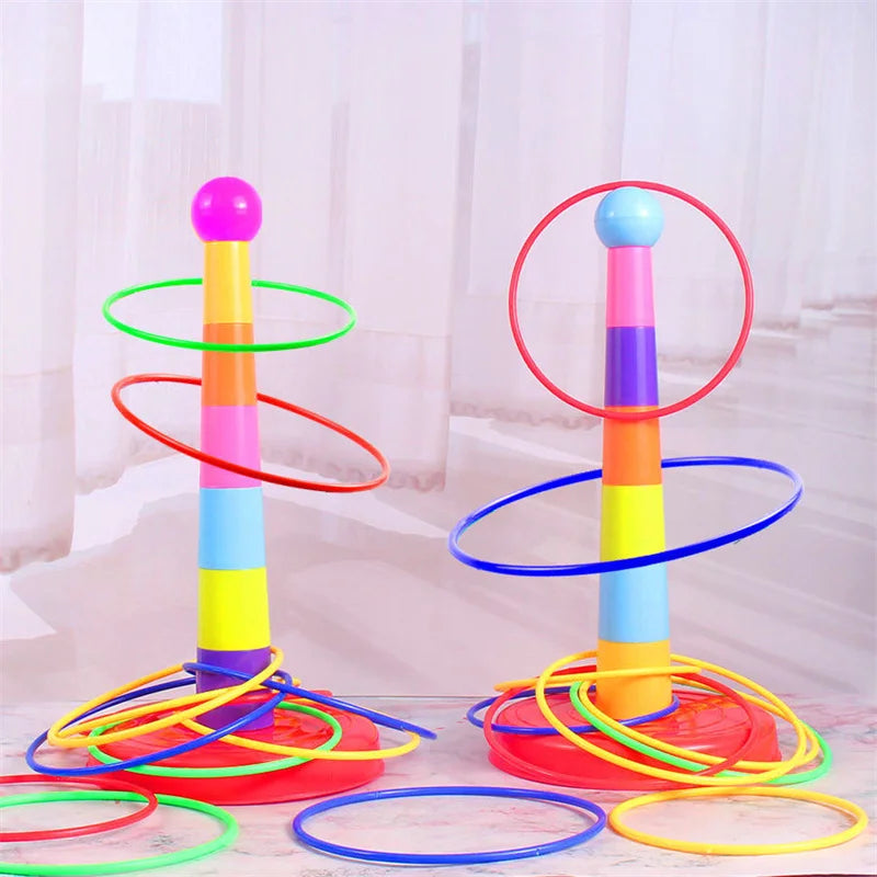 Ring Toss & Stacking Tower Game for Kids