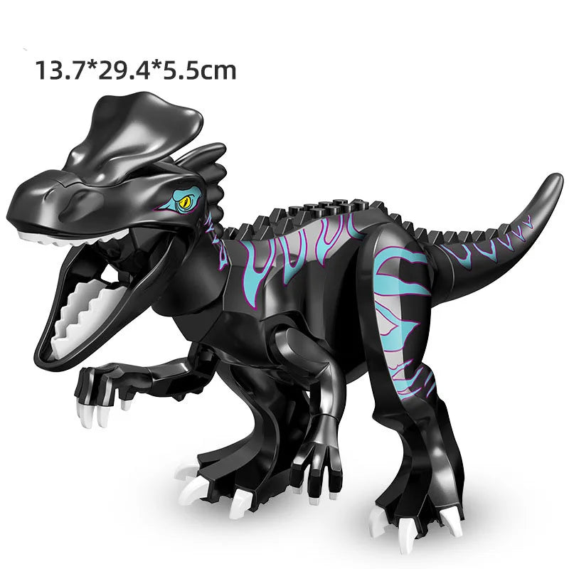 Jurassic Dino World Large Dinosaurs Figures Bricks Building Blocks Velociraptor T-Rex Triceratops Indominus Rex Toys For Kids