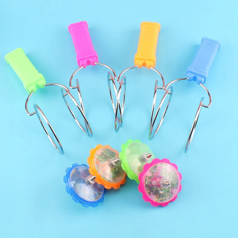 LED Magnetic Spinning Top Toy for Kids