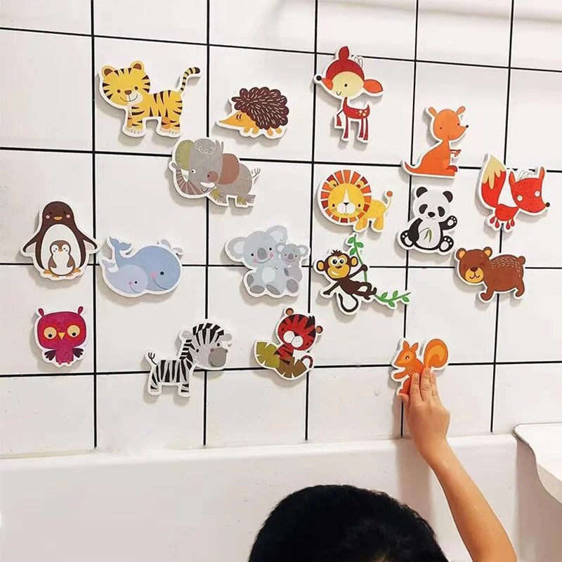 EVA Foam Animal Bath Sticker Toys for Kids