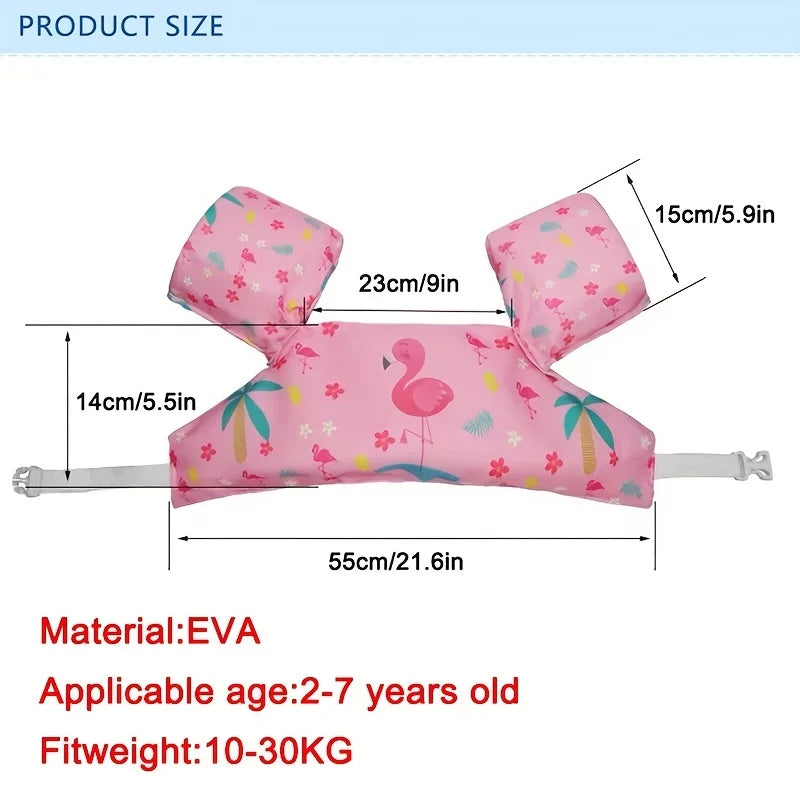 Kids Swim Life Jacket Vest for Swimming Pool,Swim Aid Floats,Toddler Swim Vest with Suitable for 30-50 lbs Infant/Baby/Sea/Beach