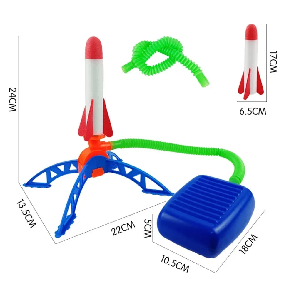 Air-Powered Rocket Launcher Toy for Kids
