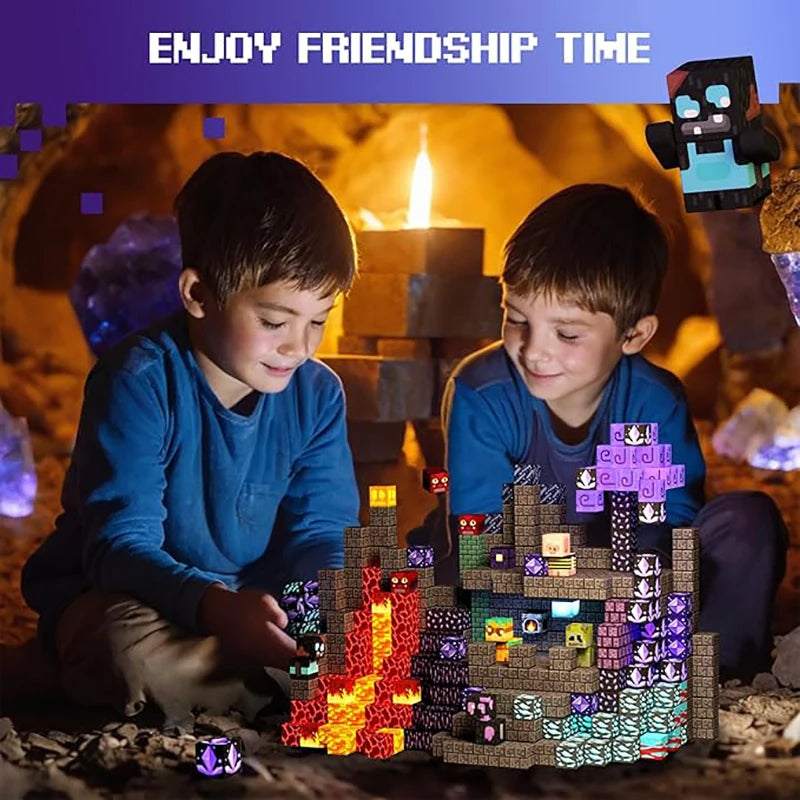 Magnetic Tiles Building Blocks Set – 100 to 300 Pieces STEM Toy for Kids
