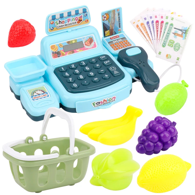 Electronic Supermarket Cashier Toy with Lights & Sound