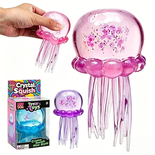 Crystal Jellyfish Squishy – Slow-Rise Squeeze Toy