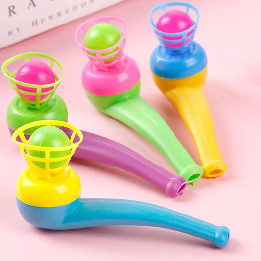 Plastic Pipe Blowing Ball Set – 3-Piece Outdoor Balance Training Toy