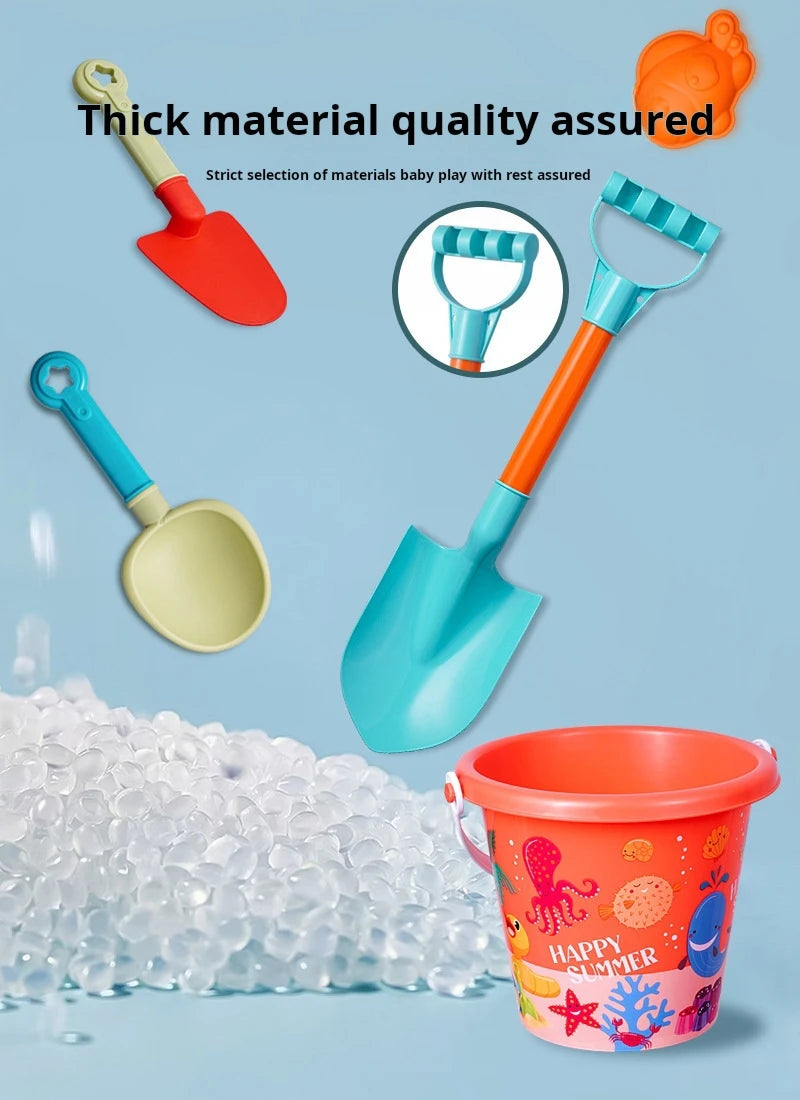 Kids Beach Sand Play Set – Bucket, Shovel & Water Tools (10/14/16 Pcs)