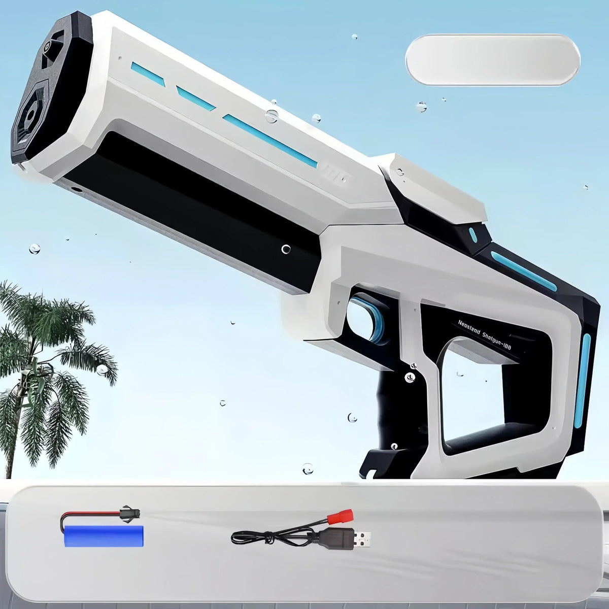 Electric Automatic Water Storage Gun Toys Portable Children Summer Beach Outdoor Fight Fantasy Spray Gun Toys Boy Kid Adult Game TinyToyShop