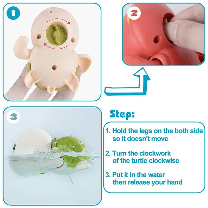Clockwork Swimming Bath Toy for Kids