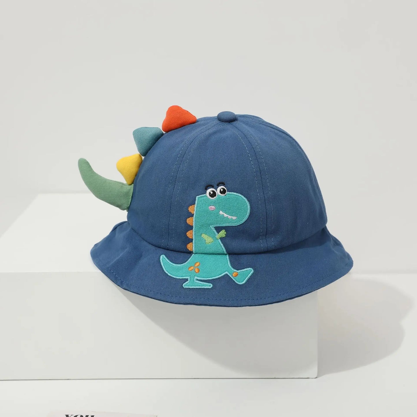Kids Dinosaur Bucket Hat – Cotton Sun Protection Hat for Boys & Girls Ages 1–4