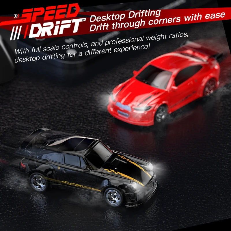 KF20 1:64 Mini Drift RC Car – 4-Wheel Remote Control Desk Racing Toy