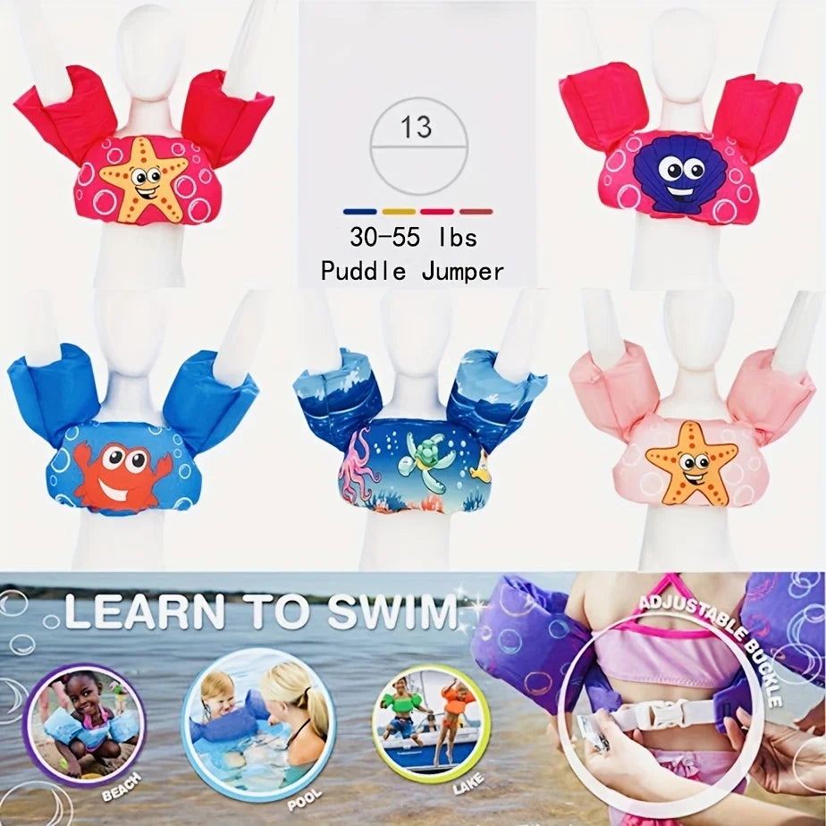 Kids Swim Life Jacket Vest for Swimming Pool,Swim Aid Floats,Toddler Swim Vest with Suitable for 30-50 lbs Infant/Baby/Sea/Beach