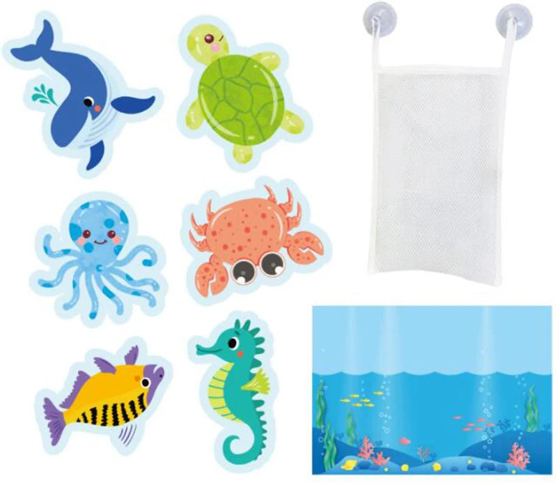 EVA Foam Animal Bath Sticker Toys for Kids