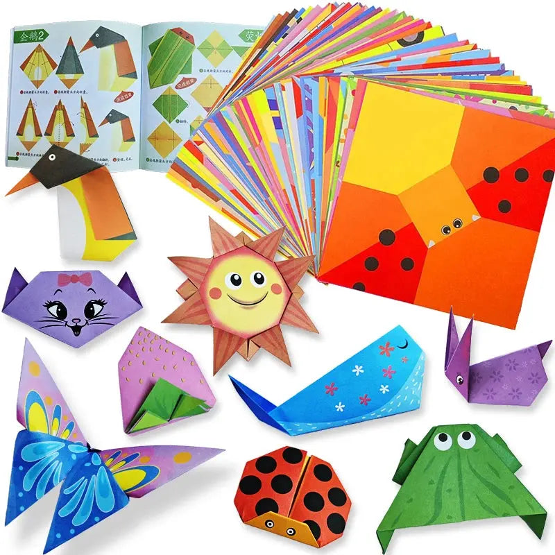 Origami Paper Craft Kit – 30 or 96 Sheets with Guide Book