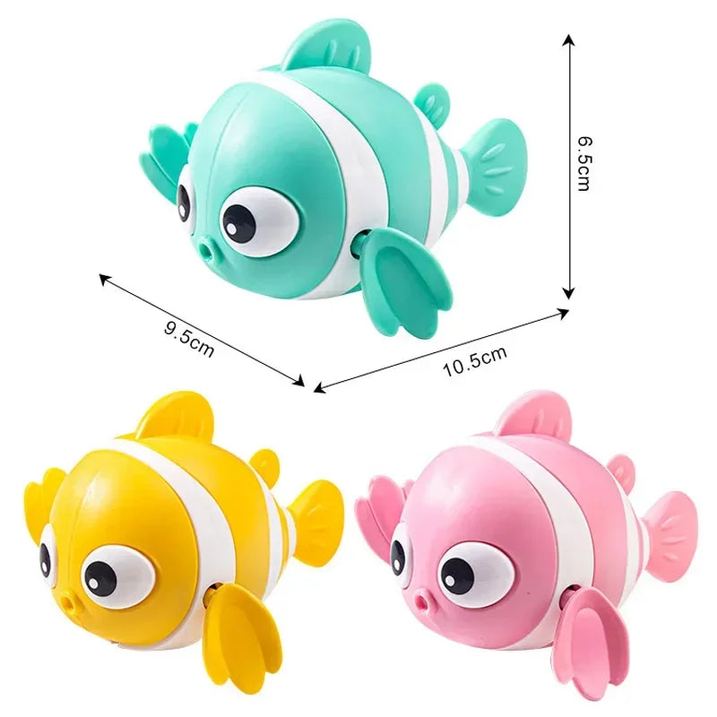 Wind-Up Clown Fish Bath Toy for Babies & Toddlers