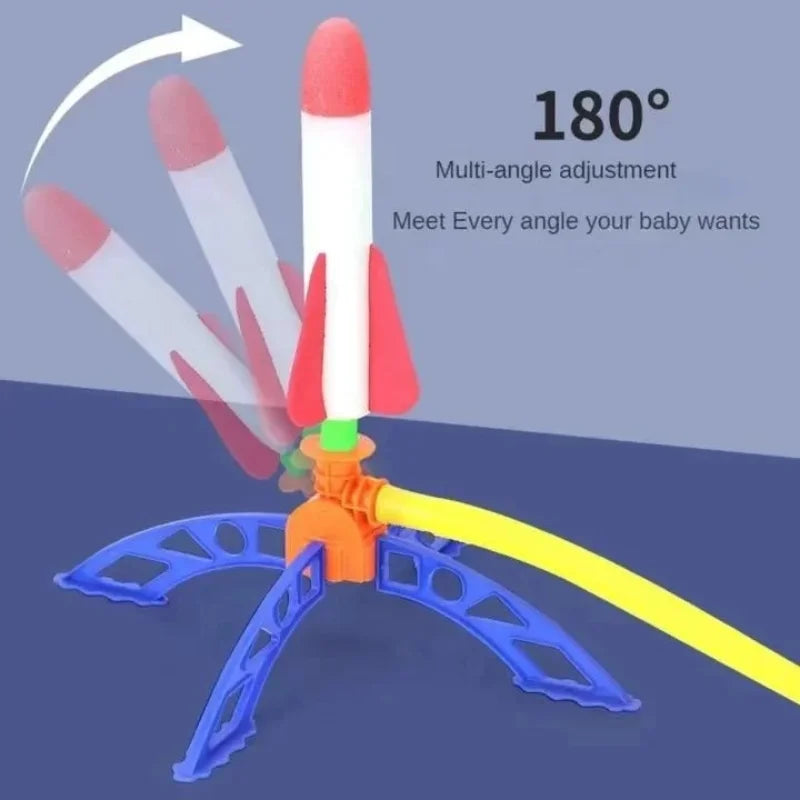 Air-Powered Rocket Launcher Toy for Kids