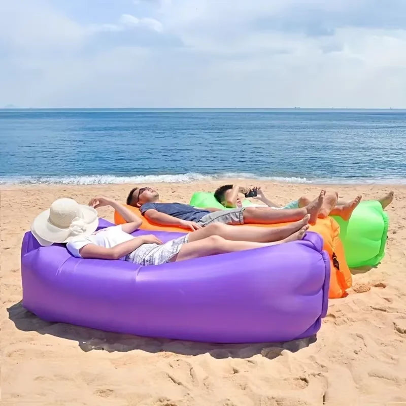 Inflatable Air Sofa Bag – Portable Lounger for Camping, Beach & Festivals