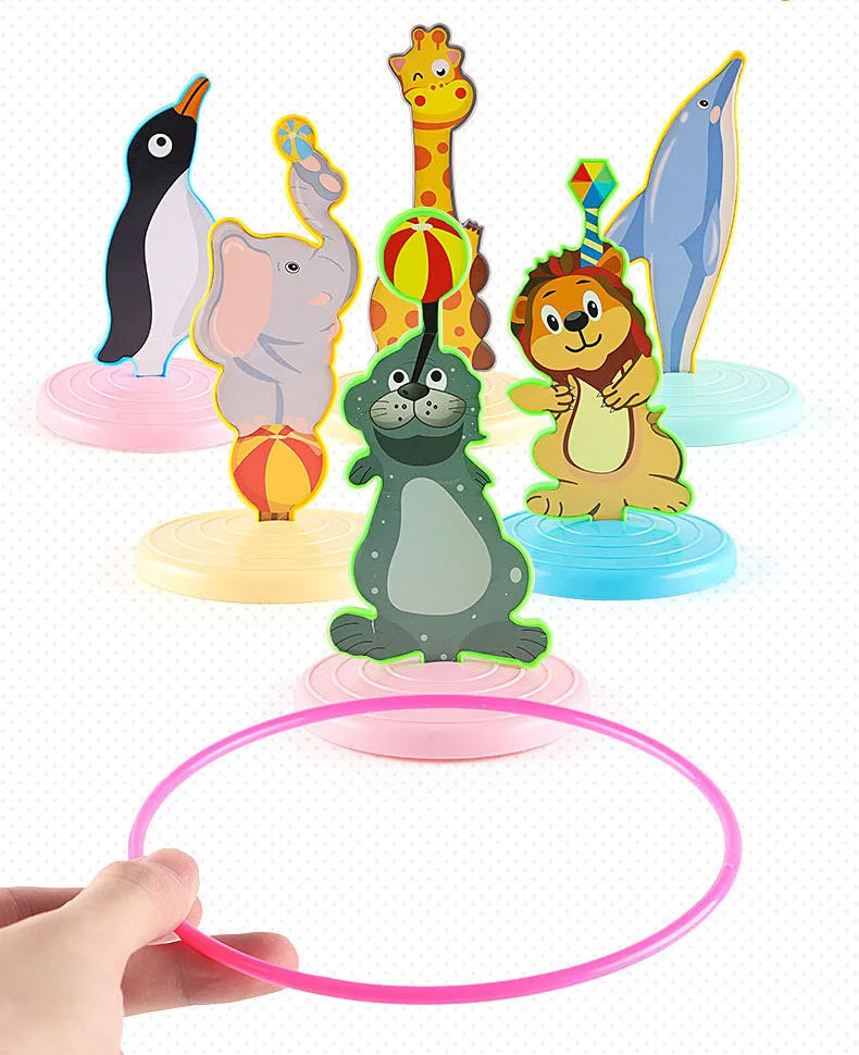Ring Toss & Stacking Tower Game for Kids