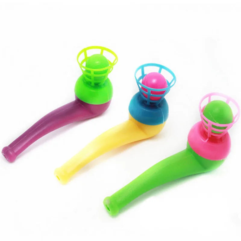 Plastic Pipe Blowing Ball Set – 3-Piece Outdoor Balance Training Toy