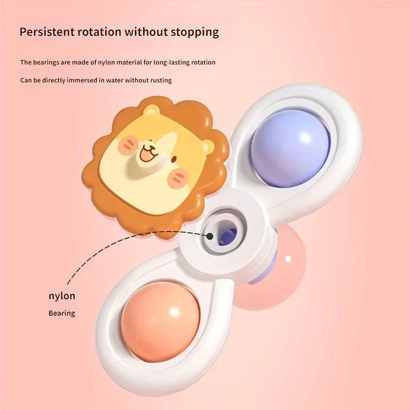 Suction Cup Spinner Toy – Baby Bath Sensory & Stress Relief Set (3-Pack)
