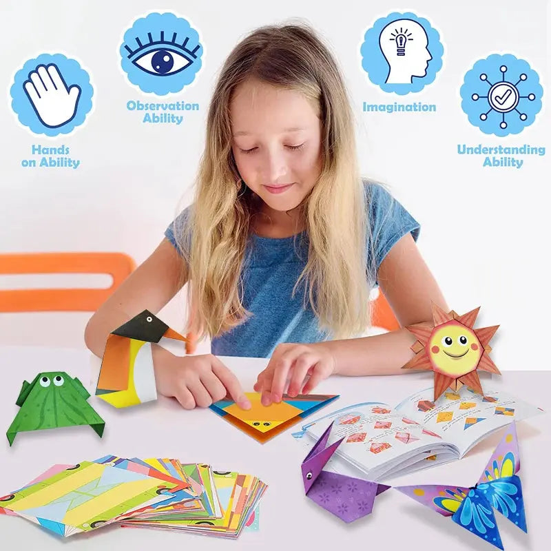 Origami Paper Craft Kit – 30 or 96 Sheets with Guide Book