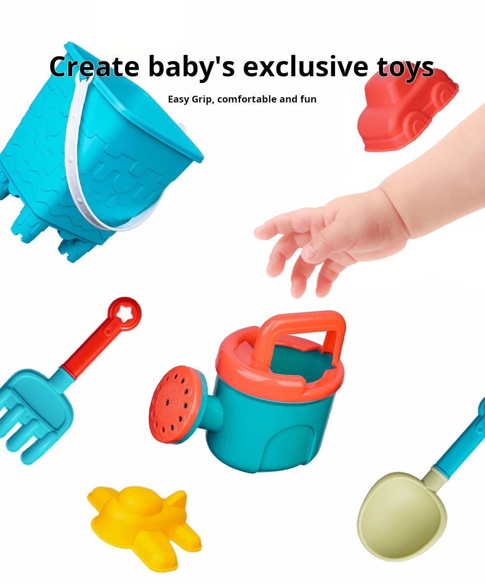 Kids Beach Sand Play Set – Bucket, Shovel & Water Tools (10/14/16 Pcs)