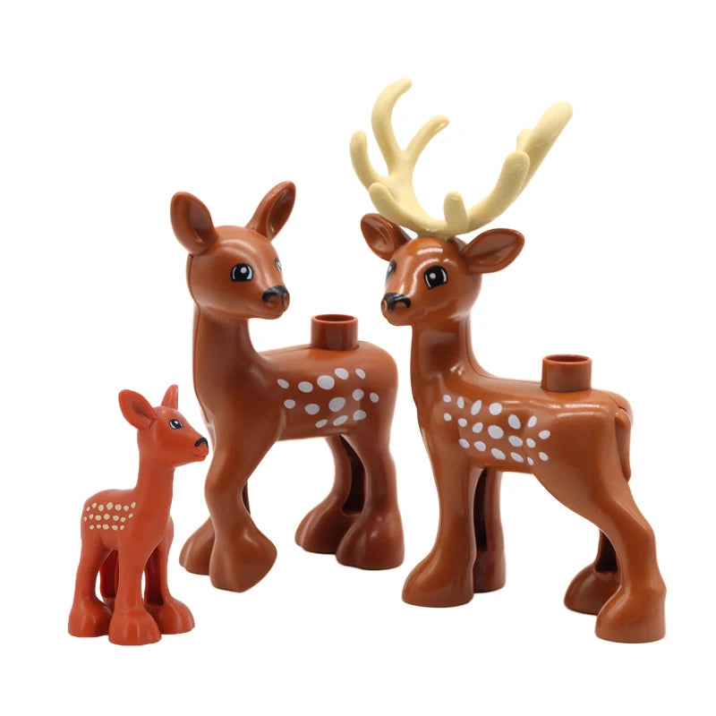 Zoo Animal Building Blocks Set – Compatible with Duplo, Dinosaurs & More