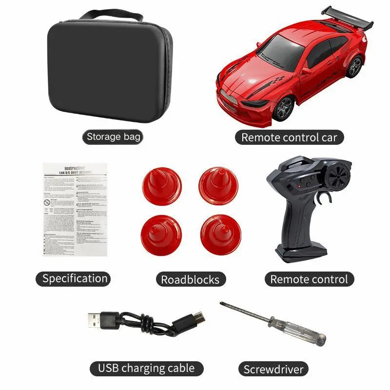 KF20 1:64 Mini Drift RC Car – 4-Wheel Remote Control Desk Racing Toy