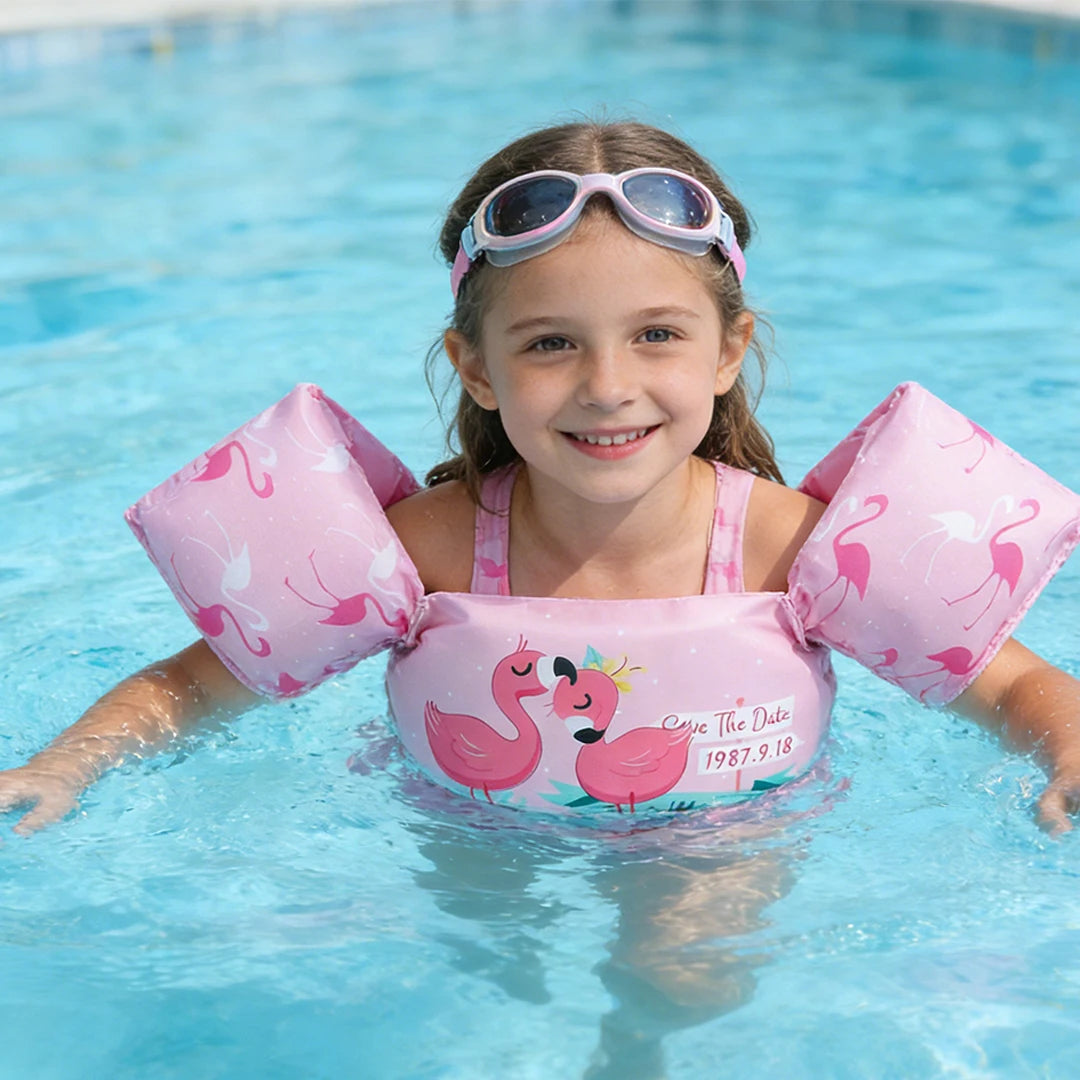 Kids Swim Life Jacket Vest for Swimming Pool,Swim Aid Floats,Toddler Swim Vest with Suitable for 30-50 lbs Infant/Baby/Sea/Beach