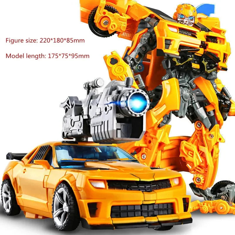 Robot Car Alloy Action Figure – Anime Series Collectible Toy for Kids