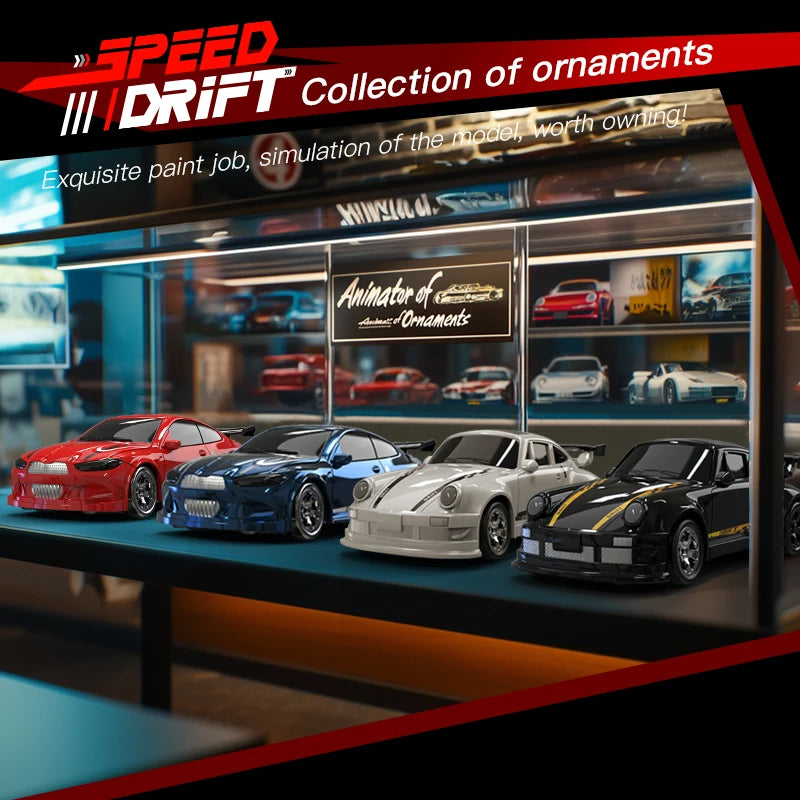 KF20 1:64 Mini Drift RC Car – 4-Wheel Remote Control Desk Racing Toy