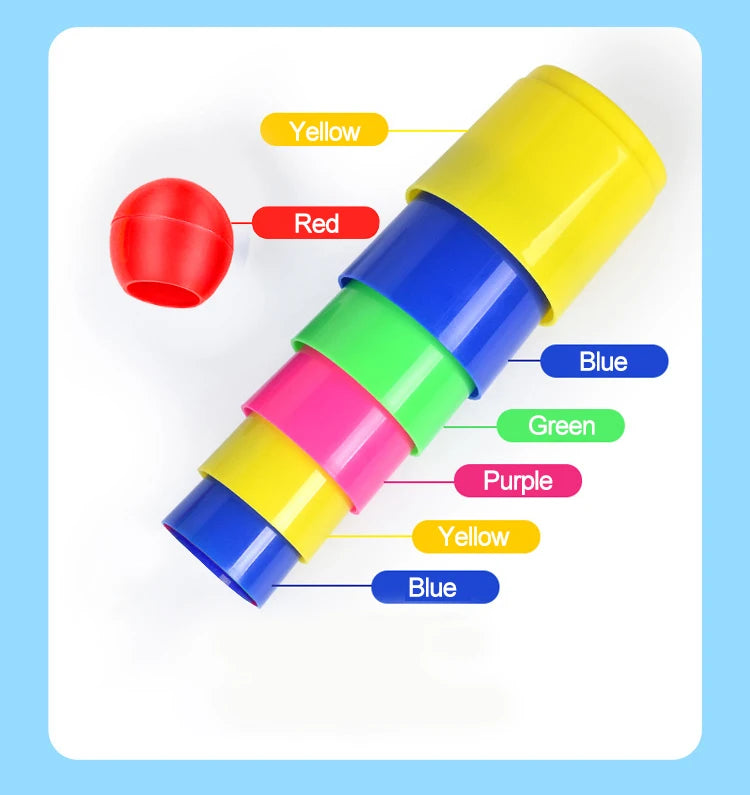 Ring Toss & Stacking Tower Game for Kids