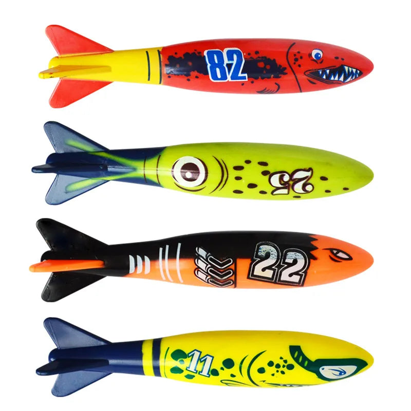 Kids Pool Diving Toy Set – Shark, Rocket & Ocean Friends