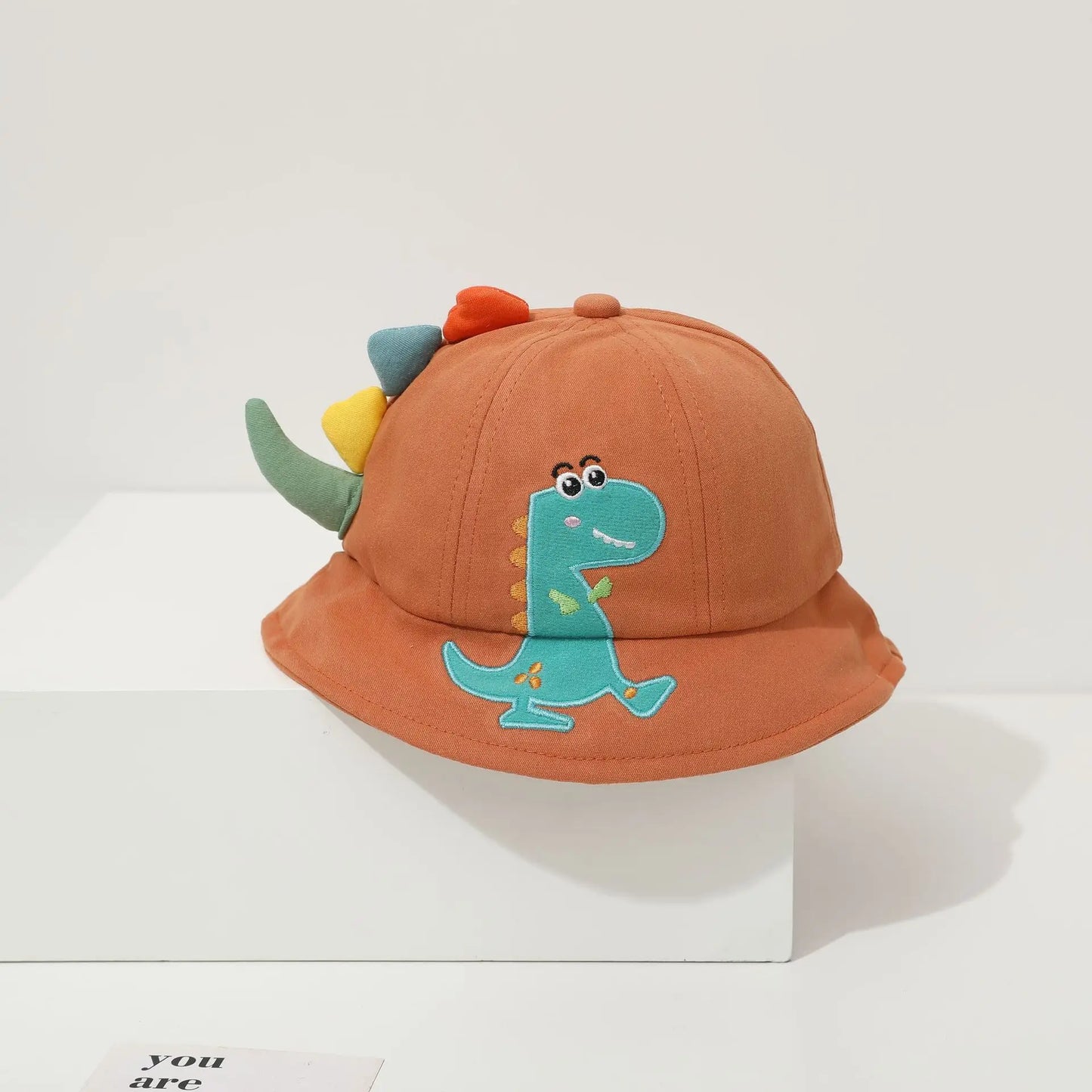Kids Dinosaur Bucket Hat – Cotton Sun Protection Hat for Boys & Girls Ages 1–4